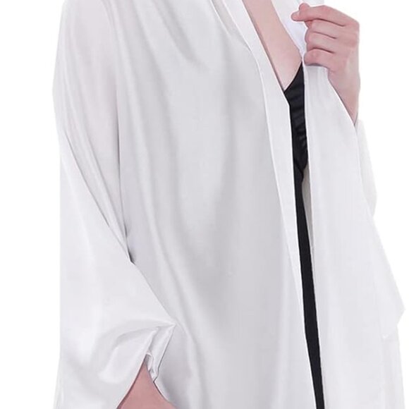 Elegant White Women's Scarf - Picture 5 of 8